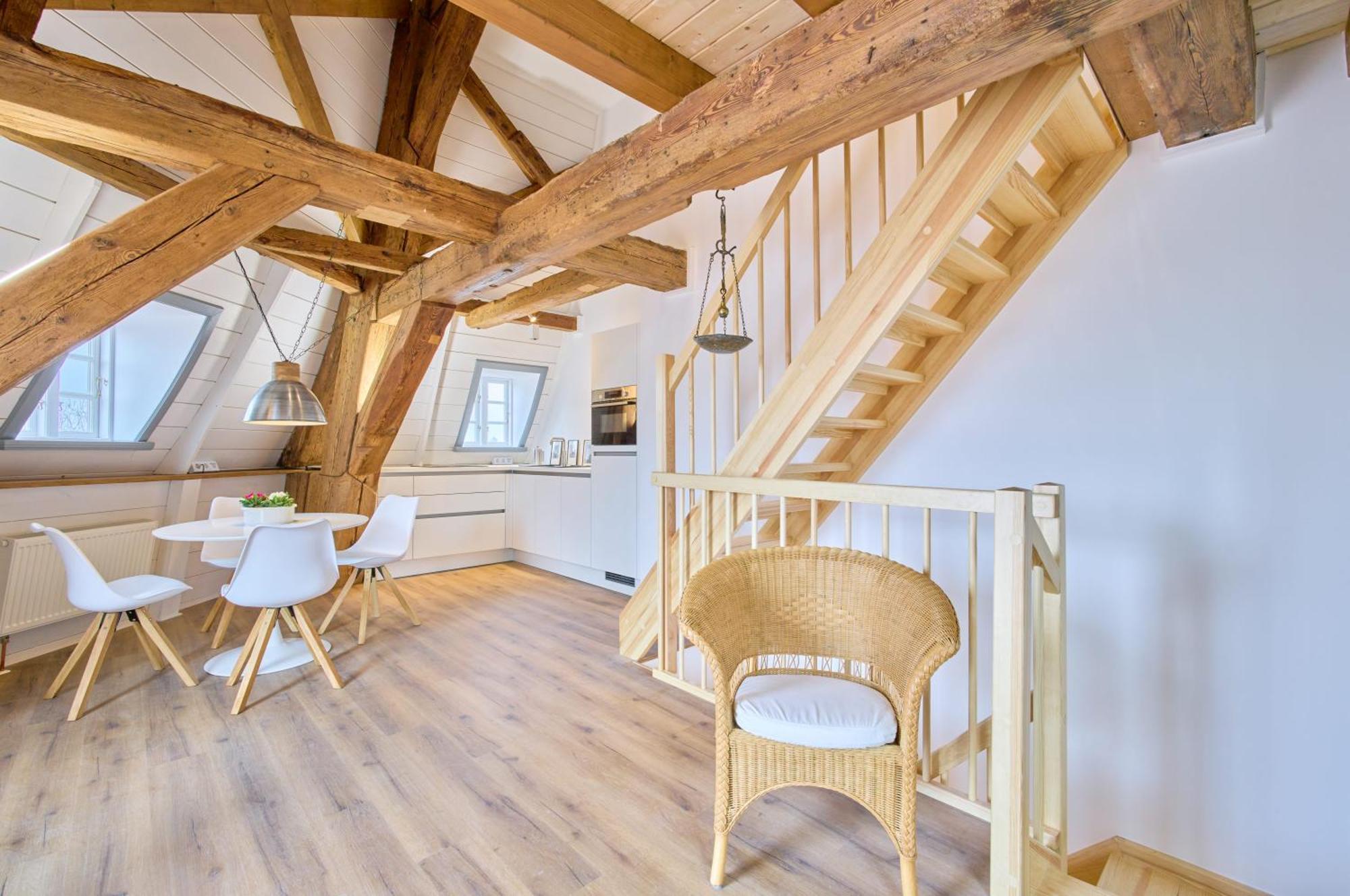 Moderne Ferienwohnungen In Einer Muehle Im Zentrum Flensburgs Kamer foto