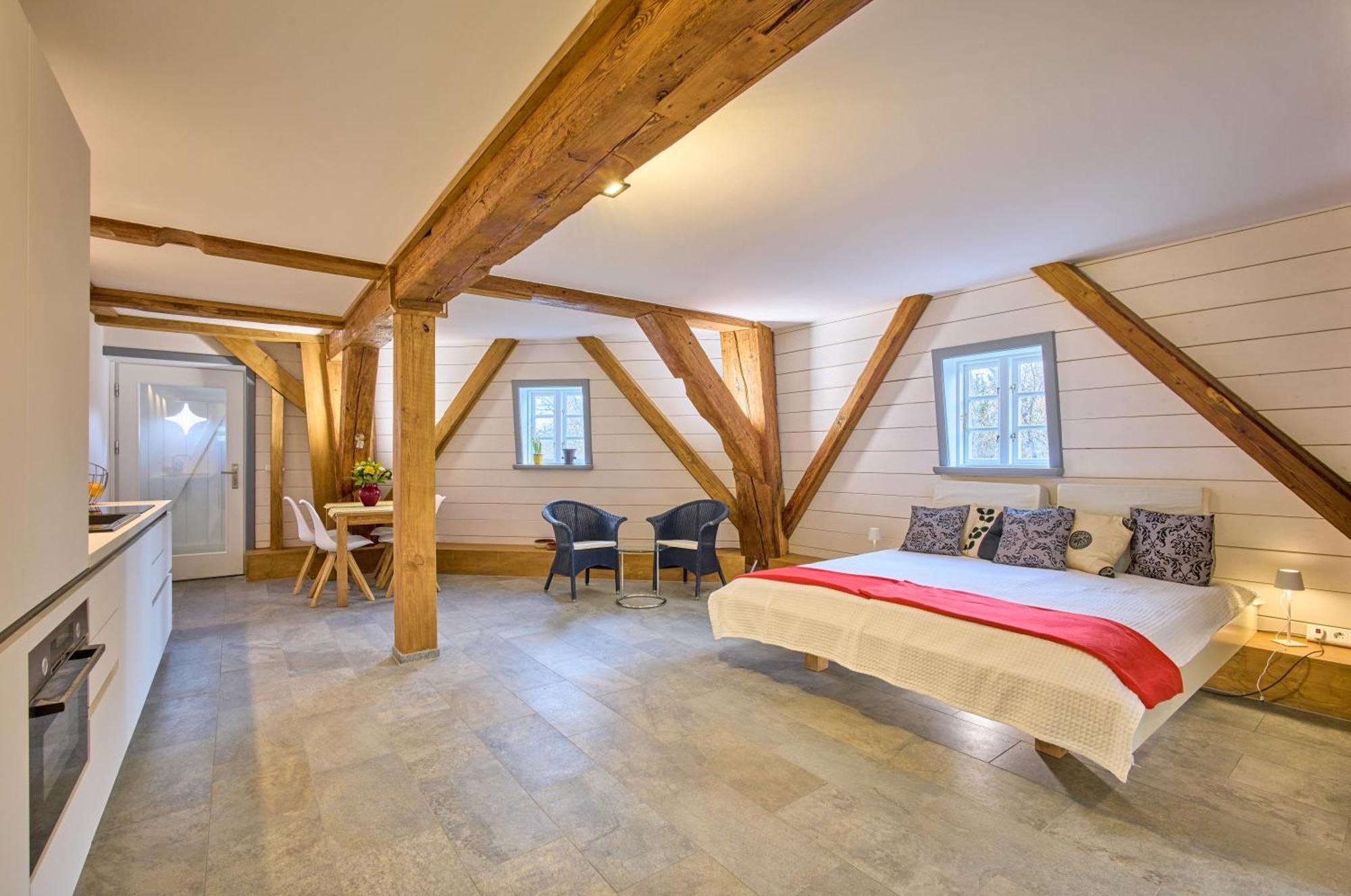 Moderne Ferienwohnungen In Einer Muehle Im Zentrum Flensburgs Kamer foto